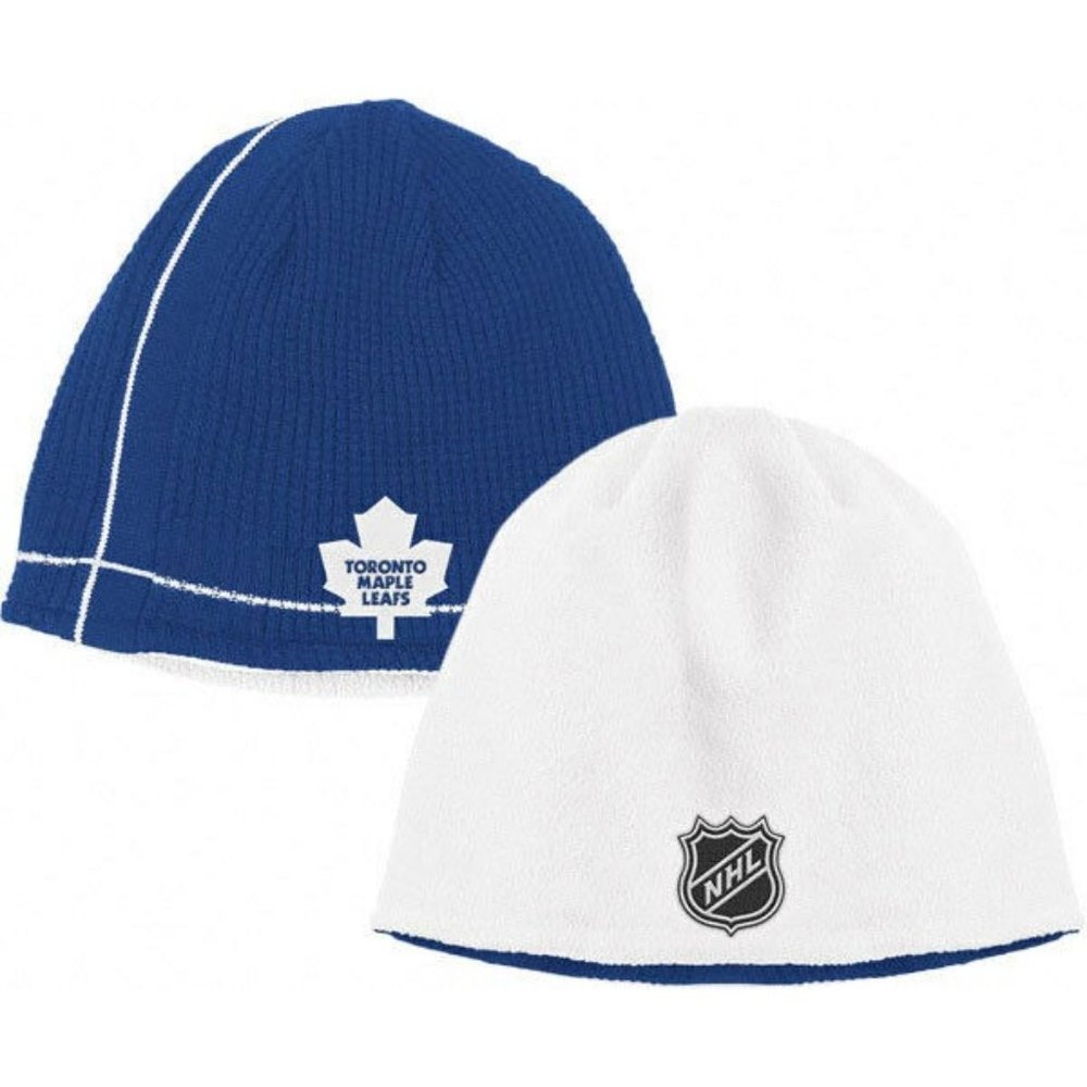 YOUTH TORONTO MAPLE LEAFS REV CUFFLESS KNIT BEANIE HAT SKI CAP TOQUE NHL NWT
